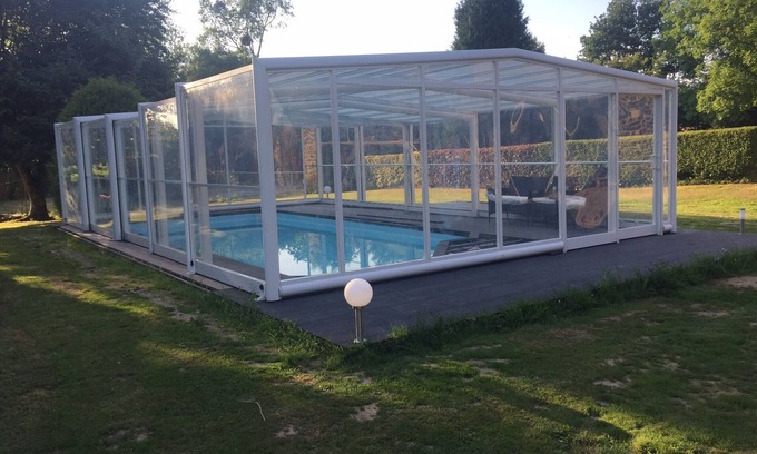 Le Tanu Casa | Casa con piscina privada y un spa en los 18kms de Granville manejar