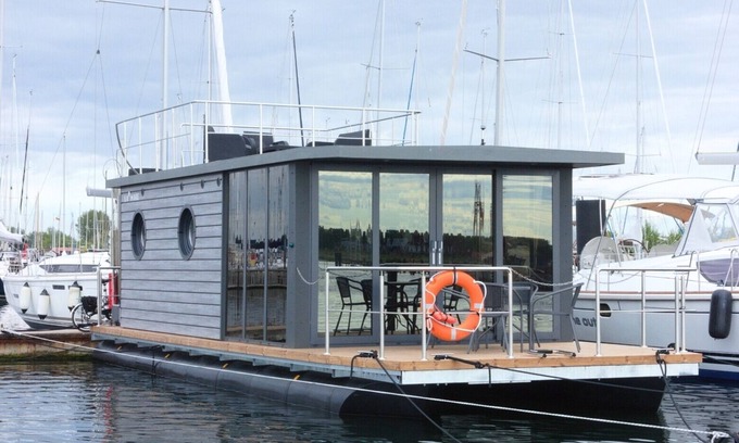 Wendtorf Alquiler De Eote | Houseboat Fjord Lacerta with roof terrace in Wendtorf