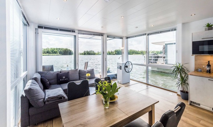 Havelsee Alquiler De Eote | Casa flotante Maris con gran solarium en Zehdenick