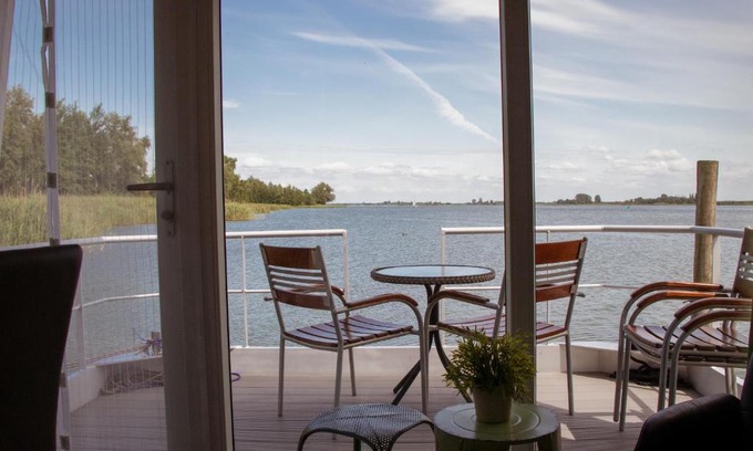 Biddinghuizen Alquiler De Eote | Houseboat uitzicht over veluwemeer, natuurlokatie, prachtige vergezichten