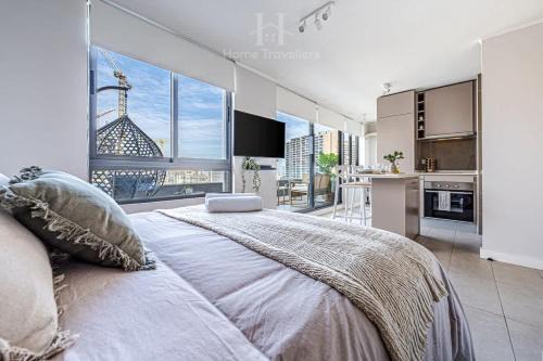 Nunoa Apartamento | HT Moderno Estudio a pasos del Metro Plaza Egana