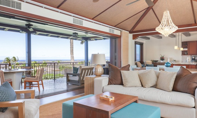 Kaupulehu Casa | Hualalai Haliipua Villa ~ Villa de lujo recientemente renovada 3 bd ~ vistas panorámicas al océano