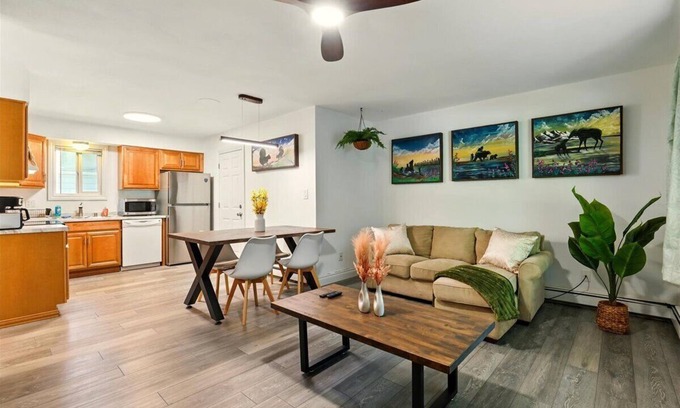 University Area Casa | Hugs In The Dusk - 2 Beds 1 Bath unit—one side of a duplex in Midtown Anchorage.