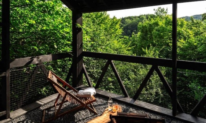 La Roche-en-Ardenne Cabina | Hutstuf - The Fox & private rooftop saunann