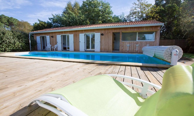 Le Porge Villa | 2 x villas con una gran piscina privada climatizada, cerca de impresionantes playas