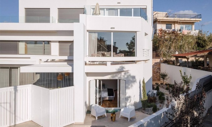 Voula Villa | Idyllic Athens Villa | Villa White | 4 Bedrooms | Private Pool | Balcony with Breathtaking Sea Views | Voula