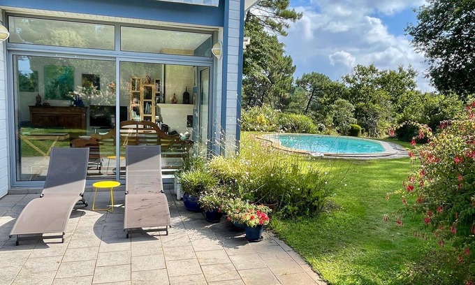 Lacanau-Ocean Casa | Casa de la piscina idílico con un jardín encantado - invita a relajarse - tranquilo