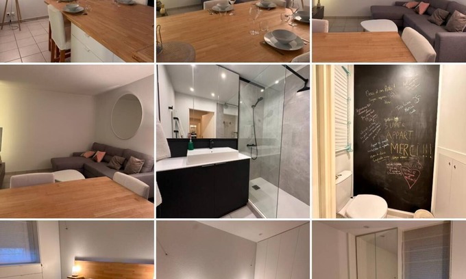 Pradines Apartamento | In a residence + parking, 5 min from Cahors, pets welcome