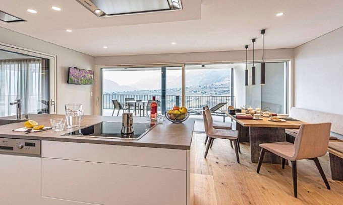 Schenna Apartamento | En el ático panorámico Skygarden vacaciones sueños eran.