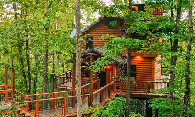 Millersburg Cabina | Incredible Treehouse with Treetop Views - Sleeps up to 6