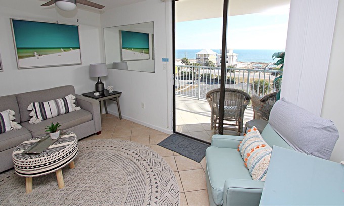 Ono Island Condominio | Condominio actualizado con increíble vista al golfo! Muelle de pesca, piscina enorme y más!