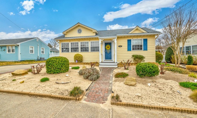 North Cape May Casa | Incredibly Charming Home One Short Block from Bay Beach & Spectacular Sunsets.