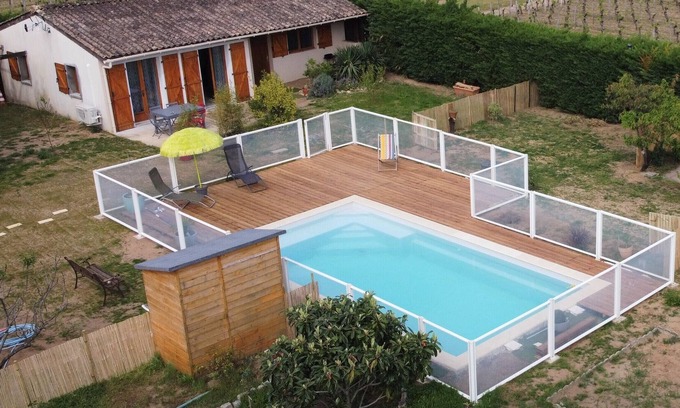 Saint-Emilion Casa | Independent house with swimming pool in the middle of the vineyards