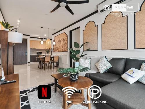 Taman Pertama Apartamento | IndoChina 3BR MVertica near MRT by RumaBnB