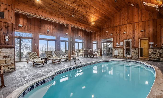 Mountainside Casa | Indoor Pool, Huge Home, Best View of the Lake!