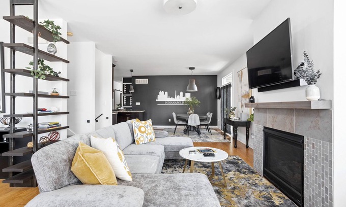 Near Northside Casa | Indy Experience House / Movie Theater, Patio, Office, Private Parking