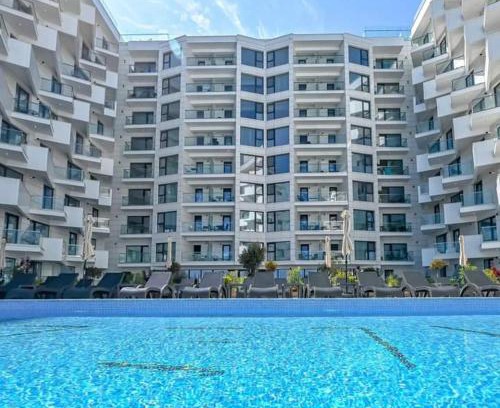 Mamaia-Sat Apartamento | Infinity Aparthotel & Spa Resort Prima Linie la Mare, Piscina Infinity la Etaj 11 Panorama