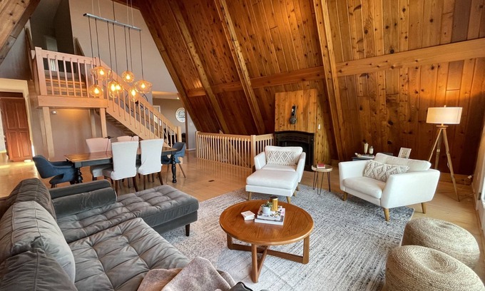 Bristol Hills Casa | Inspiring A-FRAME with Majestic Panoramic Finger Lakes Views and inground pool!