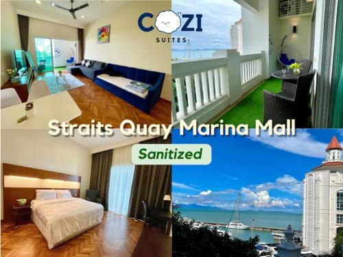 Seri Tanjung Pinang Apartamento | Instagramable Luxury Suites for Couples or Families Straits Quay Penang Sea View Balcony Private Bathtub