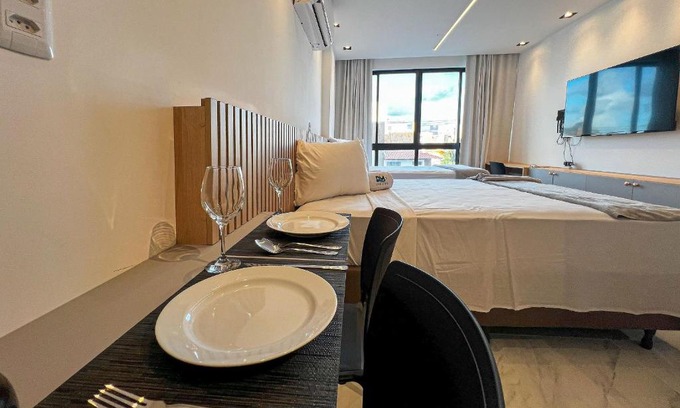Cabedelo Apartamento | Intermares Moderno Studio 3 pessoas 300m Praia