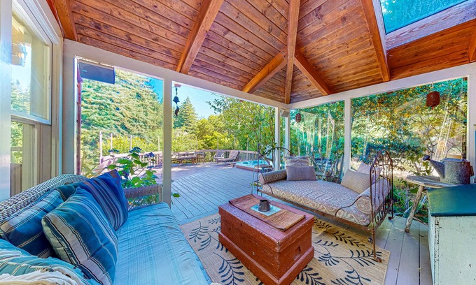 Occidental Casa | Inviting dog-friendly home with hot tub, fireplace, charming patio, & W/D