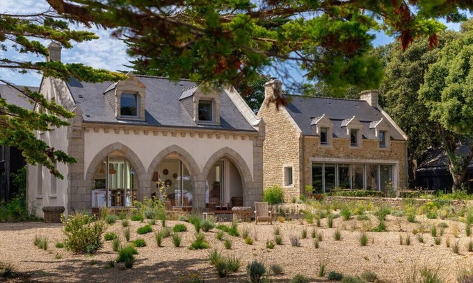 Saint-Pierre-Quiberon Casa | Isadou - Priory 538m2 Front Bay | Swimming pool | Sauna Hammam