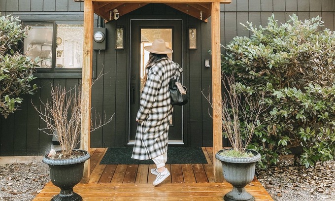 Clinton Cabina | Island Cabin + King bed + Mtn & Bay View + Firepit + Dog friendly