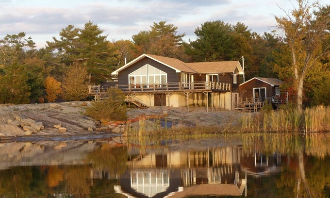 Georgian Bay Cabaña | Isla viviendo en Honey Harbour