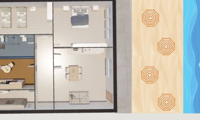 Villa Musone Apartamento | Apartamento en Porto Recanati con 2 habitaciones, capacidad 6