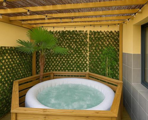 Cote Ouest Ormeaux Apartamento | Jacuzzi extérieur privé sans aucun vis-à-vis