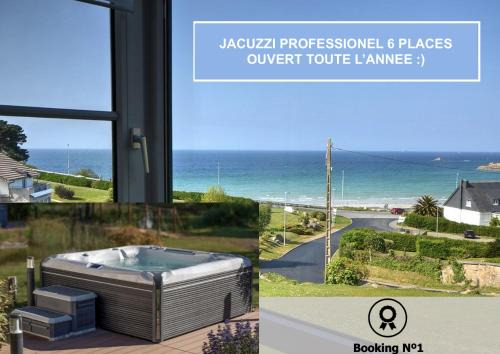 Trevou-Treguignec Casa | JACUZZI professionel Les pieds dans l'eau plage à 50 m