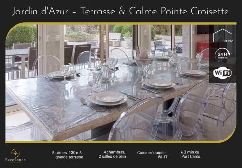 Pointe Croisette Apartamento | Jardin d'Azur – Terrace, Calm & Croisette