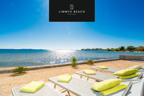 Privlaka Apartamento | Jimmys Beach Privlaka direkt am Meer und beheiztem Pool