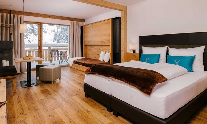 Nauders Cabina | Jochelius - 1900m - Bergresort und Restaurant - Doppelzimmer Deluxe