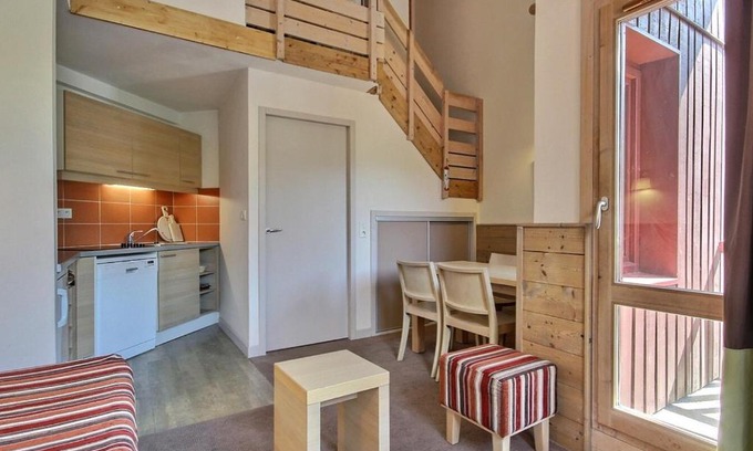 Belle Plagne Apartamento | Joli duplex 4 pers avec balcon sud, proche pistes - FR-1-455-174