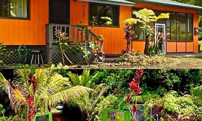 Leilani Estates Casa | Jungle Home/AC/ NearHot Ponds Fissure 8/Hot Tub