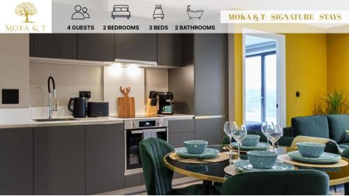 Holbeck Apartamento | Jungle Luxe Retreat, 2Bed 2Bath Leeds, Center & Stadium