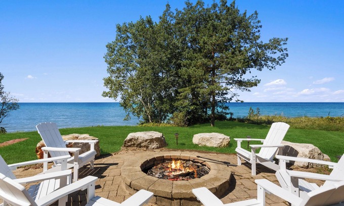 Stevensville Casa | Juniper Presents: Beautiful Coastal Home on Lake MI w/ Hot Tub & Lakeside Deck