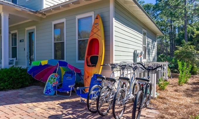 WaterSound West Beach Casa | Just A Short Walk to Lake and Beach. Best of Both!! Walk to Old Florida Fish