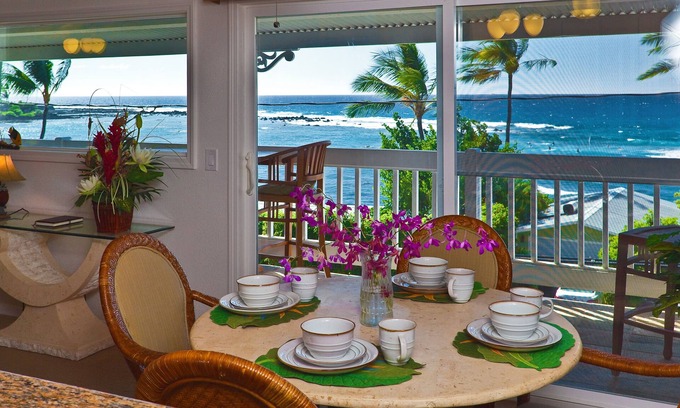 Kahaluu Bay Condominio | Kahaluu Bay Al otro lado de la playa de Snorkel - Impresionante vista al mar