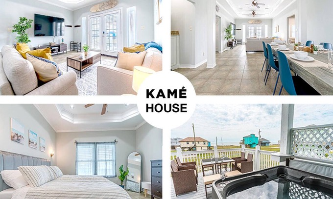 Crystal Beach Villa | Kame House | Hot Tub w/ Ocean Views, Beachfront