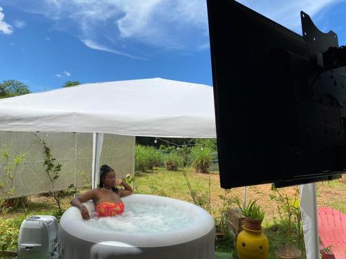 Matoury Chalet De Esquí | Kaz'Jacuzzi, Jardin et parking privé - Matoury