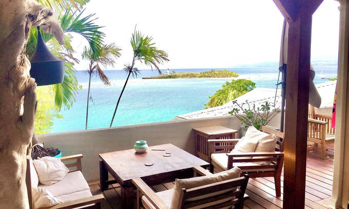 Perinet Apartamento | Kazasoley breathtaking view of Gosier islet, 400 m from the beach