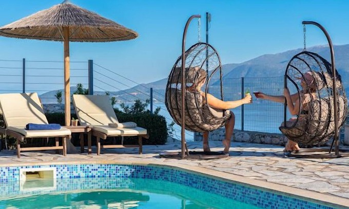 Agia Efimia Villa | 𝐊efalonia 𝐇orizon 𝐕illa 1- Amazing sea & mountain view w/ private heated pool
