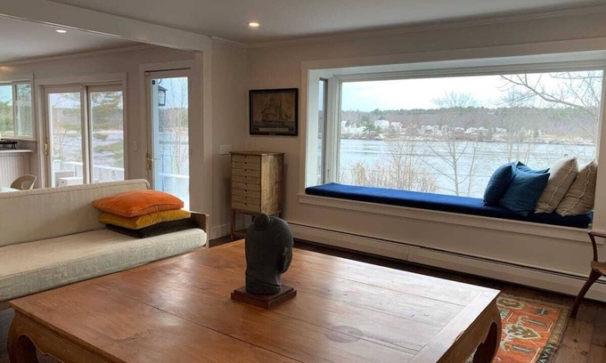 Bath Casa | Kennebec River House -- Sweeping River Views and Hiking Trails