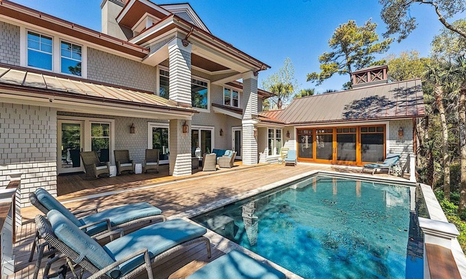 Vanderhorst Plantation Casa | KIAWAH ELEGANCE: Near Beach, Private Outdoor Space w/ Pool - New Build