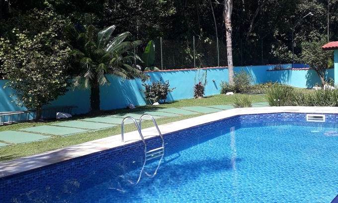 Balneario Mogiano Casa | DIRECCIÓN DE LA PLAYA, BORACEIA ,, BERTIOGA, 3 SUITES CON AIRE ACONDICIONADO PISC. PARTIC. Barbacoa