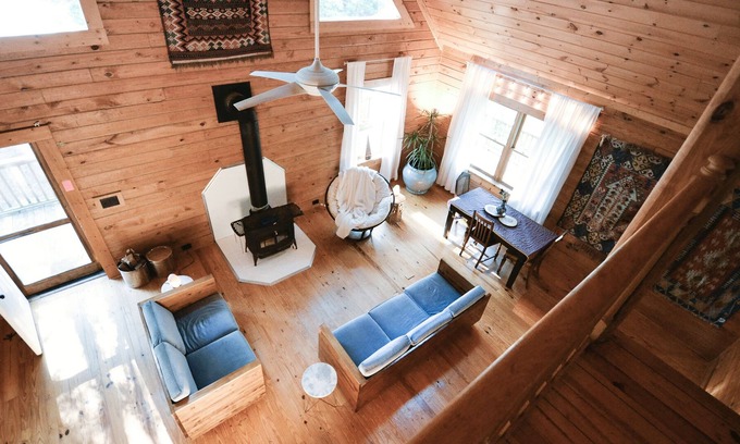 Covington Cabina | Kilo Cabin | Lakeside Bohemian Hideout | A 45 minutos de ATL