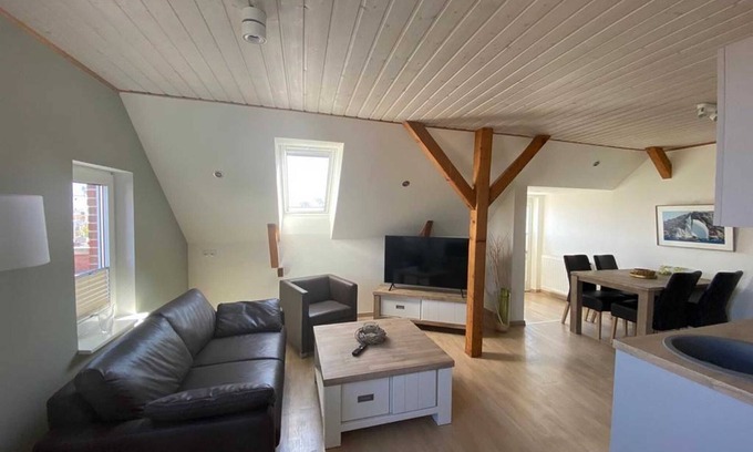 Ditzum Apartamento | Koje 2 - Frühstück mit Kutterblick - Ferienwohnungen Meerhuus, 45229