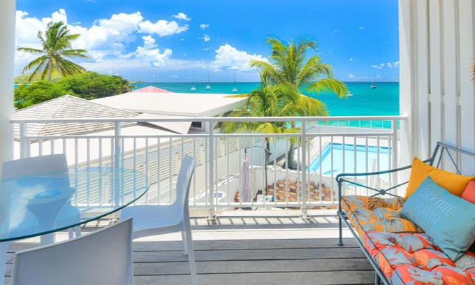 Grand Case Apartamento | Kokonut Sea view with Pool on Grand Case Beach, Central, Private parking